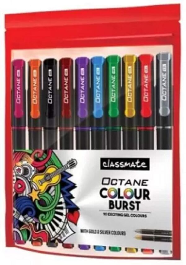 Classmate Octane Burst Multi Colour(Pack of 10)