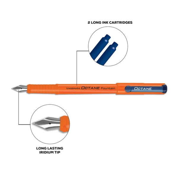 Classmate Octane Fountain Pen- Blue (Pack of 1)