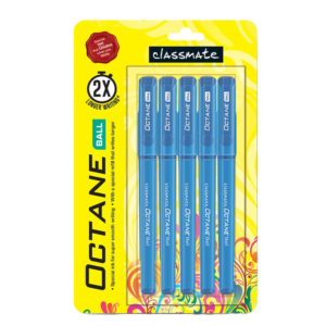 Classmate Octane Ball Pen- Blue (Pack of 5)